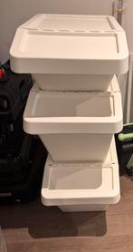 Ikea wit opbergdozen met klep 3x, Huis en Inrichting, Ophalen of Verzenden, Zo goed als nieuw, Kunststof, Minder dan 50 cm