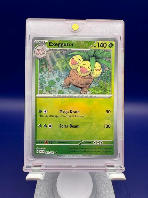 Exeggutor - Holo (Poké Ball-stempel) Paldean Fates 002/131, Hobby en Vrije tijd, Verzamelkaartspellen | Pokémon, Zo goed als nieuw