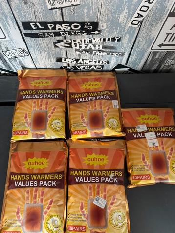 50 paar handwarmers beschikbaar voor biedingen