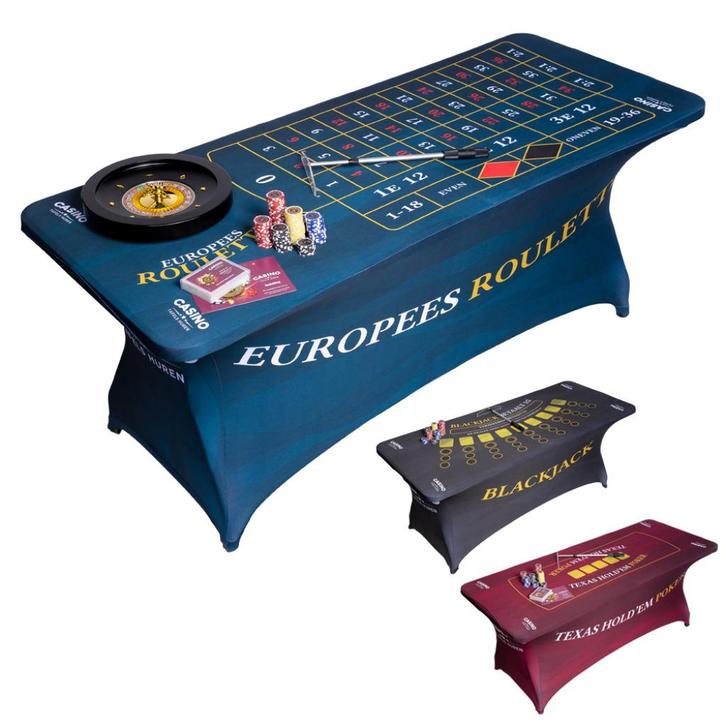 Complete Casino Avond te huur met Roulette, Poker, BlackJack, Hobby en Vrije tijd, Feestartikelen | Verhuur, Nieuw, Overige, Ophalen