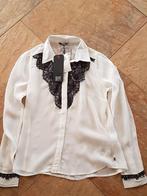 Dept blouse Wit met Zwarte Rouge afgewerkt XS, Kleding | Dames, Nieuw, Maat 34 (XS) of kleiner, Ophalen of Verzenden, Wit