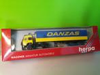 Herpa - Iveco TurboStar Danzas [geel] 1/87 MIB, Ophalen of Verzenden, Nieuw, Bus of Vrachtwagen, Herpa