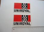 sticker oud UNIROYAL sponsor race set auto motor cross race, Verzenden, Zo goed als nieuw, Bedrijf of Vereniging