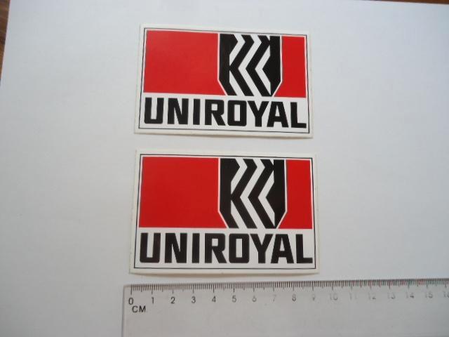sticker oud UNIROYAL sponsor race set auto motor cross race, Verzamelen, Stickers, Zo goed als nieuw, Bedrijf of Vereniging, Verzenden