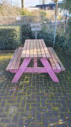 ROZE Tuintafel - 146 breed (blad 80) x 180 lang x 76 hoog, Ophalen, Gebruikt, Rechthoekig