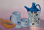 Handgeschilderd stilleven, Antiek en Kunst, Ophalen of Verzenden