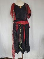 Gave vuur heksenjurk mt 36 inclusief nieuwe heksenhoed, Carnaval, ., Ophalen of Verzenden, Zo goed als nieuw