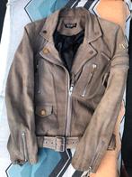 Supermooie leren josh V jas, Kleding | Dames, Bruin, Maat 42/44 (L), Ophalen of Verzenden, Zo goed als nieuw