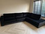 Zitmaxx Mercer hoekbank zwart velvet - zo goed als nieuw, Ophalen, Zo goed als nieuw, Stof