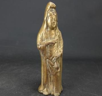 Brons/messing beeldje Quan Yin. H22cm beschikbaar voor biedingen