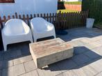 Stijgerhouten tafel, Tuin en Terras, Ophalen, Gebruikt, Rechthoekig, Hout