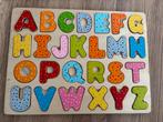 Alfabet houten puzzel, Ophalen of Verzenden, Gebruikt
