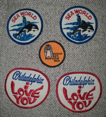 Vintage Hotfix Applicaties - Set van 5 beschikbaar voor biedingen