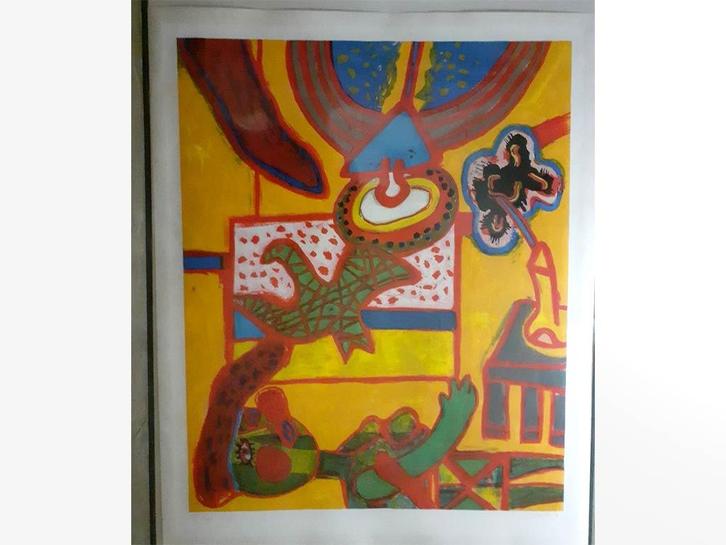 CORNEILLE grote 114 x 90 cm zeefdruk (poster/schilderij). b5, Antiek en Kunst, Kunst | Schilderijen | Klassiek, Ophalen