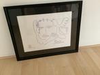 Geert Jan Jansen 'Picasso' tekening, ingelijst, Ophalen of Verzenden