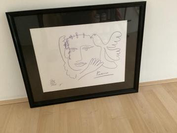 Geert Jan Jansen 'Picasso' tekening, ingelijst beschikbaar voor biedingen