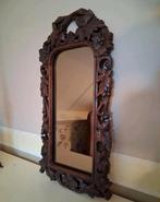 Antieke houtsnijwerk spiegel., Ophalen