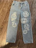 Shein Jeans met Smiley's - Maat 10Y, Kinderen en Baby's, Kinderkleding | Maat 92, Ophalen of Verzenden, Gebruikt, Jongen of Meisje