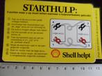 sticker Shell helpt starthulp startkabels accu leeg vol, Verzenden, Zo goed als nieuw, Bedrijf of Vereniging