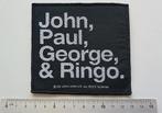 The Beatles mooie John, Paul, George & Ringo patch b317, Verzenden, Nieuw, Kleding
