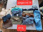 Pakket jongens kleding maat 74, Kinderen en Baby's, Babykleding | Baby-kledingpakketten, Maat 74, Gebruikt, Ophalen of Verzenden