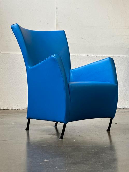 Fauteuil Montis Windy - LENA blauw, Huis en Inrichting, Fauteuils, Zo goed als nieuw, Leer, 50 tot 75 cm, 75 tot 100 cm, Ophalen