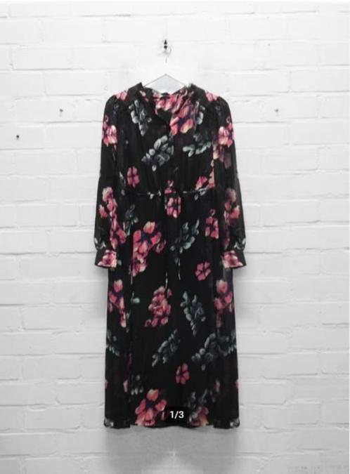 Label DOT - Prachtige maxi Jurk maat 38 + 40 - Nieuw €159,95, Kleding | Dames, Jurken, Nieuw, Maat 38/40 (M), Zwart, Onder de knie