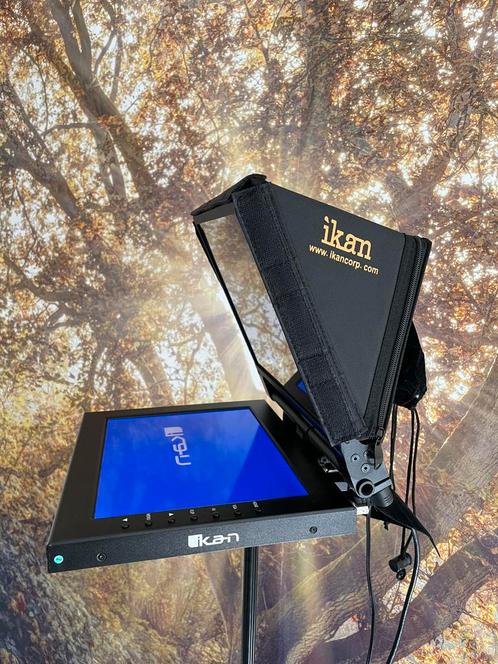 Ikan PT1200 12" Portable Teleprompter Kit (PT1200), Audio, Tv en Foto, Professionele Audio-, Tv- en Video-apparatuur, Zo goed als nieuw