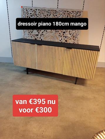 Nieuw dressoir piano 180cm mango van €395 nu voor €300 beschikbaar voor biedingen