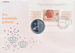 Nederland 2003 - geboorteset Prinses Amalia - munt + FDC, Postzegels en Munten, Postzegels | Nederland, Ophalen of Verzenden, Na 1940