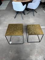 Bijzettafel set goud Dutch Bone - outlet korting, Ophalen, Zo goed als nieuw, Rechthoek, Binnen