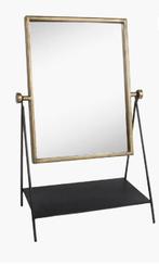 Verstelbare kaptafel Spiegel - Zwart & Goud -50% korting, Ophalen, Minder dan 50 cm, Nieuw, Minder dan 100 cm