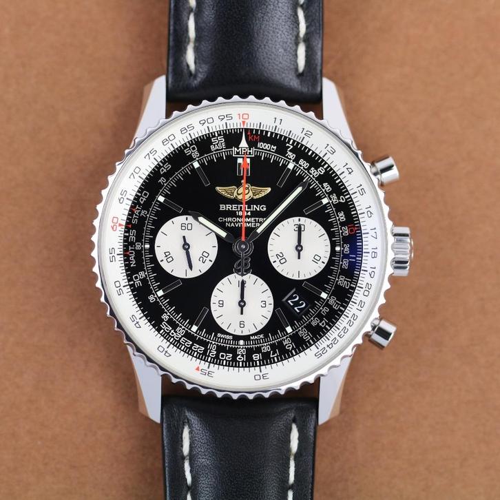 Breitling Navitimer Chronograph B01 43 (Zeer goed/ 2016), Sieraden, Tassen en Uiterlijk, Horloges | Heren, Zo goed als nieuw, Polshorloge