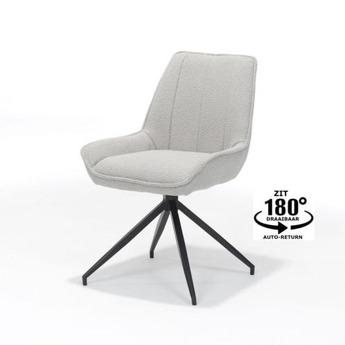 Eetkamerstoel Montana draaivoet stof teddy clay | Webshop, Huis en Inrichting, Stoelen, Nieuw, Metaal, Stof, Overige kleuren, Ophalen of Verzenden