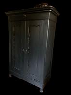 Zwarte biedermeier meidenkast opbergkastje, Ophalen of Verzenden