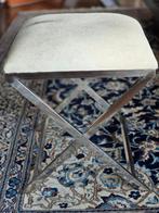 Prachtige hocker met koeienhuid Eric Kuster style, Ophalen, Nieuw, Rechthoekig, Metaal