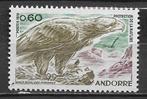 Frans Andorra 1972 Natuurbescherming vogel adelaar pfris, Verzenden, Overige landen, Postfris