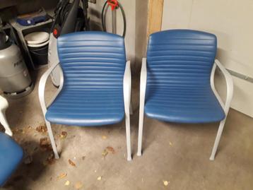 leren stoelen setje van 2 stuks