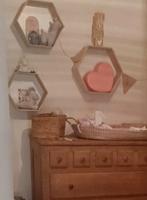 3x Hexagon Wandkastjes Jysk - Babykamer Decoratie, Huis en Inrichting, Woonaccessoires | Wandplanken en Boekenplanken, Ophalen