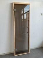 Nieuw!! Sauna deur kozijn veiligheidsglas brons of blank, 75 tot 150 cm, Deurkozijn, Nieuw, Ophalen of Verzenden