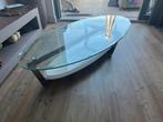 Ovale Salontafel, Huis en Inrichting, Ophalen, 100 tot 150 cm, 50 tot 100 cm, Zo goed als nieuw