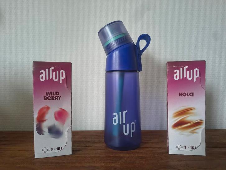 Air up Twist Pro paars + 4 pods (cola & wild berries), Kinderen en Baby's, Kinderspulletjes, Zo goed als nieuw, Ophalen of Verzenden