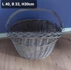 Rieten mand met hengsel voor op de fiets, Ophalen of Verzenden, 80 kg of meer