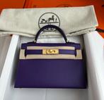 Hermes Kelly 9W Purple Paars, Sieraden, Tassen en Uiterlijk, Tassen | Damestassen, Ophalen of Verzenden, Nieuw, Handtas