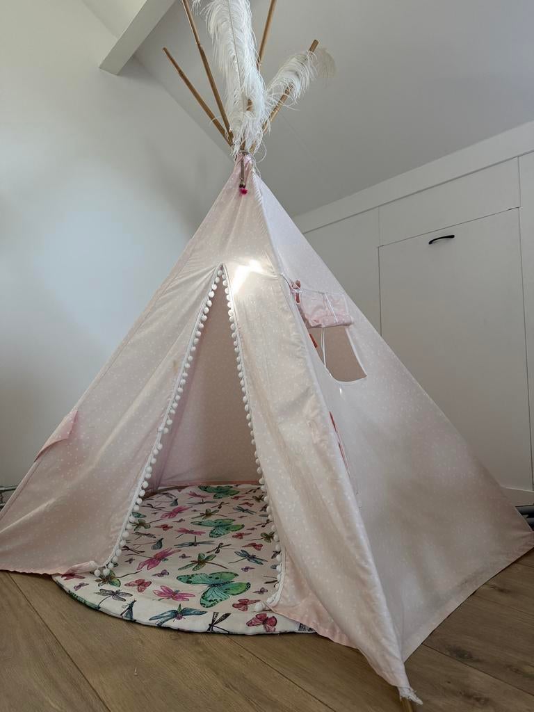 Tipi tent - Handgemaakt & Compleet, Ophalen of Verzenden, Zo goed als nieuw
