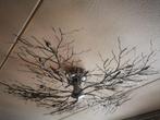 Prachtige grote takkenlamp, plafonnière 110 cm, Ophalen, Gebruikt, Metaal