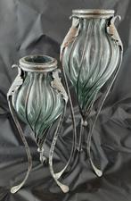 Bijzondere Art Deco vazen 37 en 46 cm hoog aparte modellen, Antiek en Kunst, Curiosa en Brocante, Ophalen