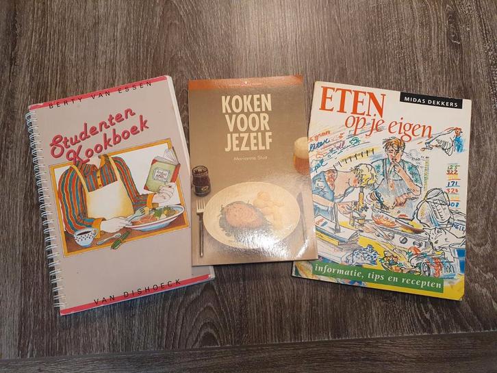 3 Kookboeken voor de beginnende kok (student, op je eigen..), Boeken, Kookboeken, Gelezen, Voorgerechten en Soepen, Hoofdgerechten