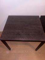 Ikea VANGSTA bureau/tafel zwart/bruin - uitschuifbaar, Ophalen, Kunststof, Tot twee personen, 50 tot 100 cm