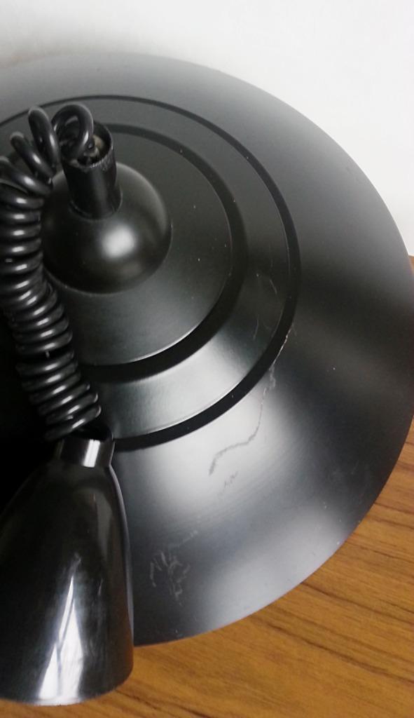 Jaren zestig Italiaanse hanglamp AROMEC SACLA - zwart metaal, Huis en Inrichting, Lampen | Hanglampen, Gebruikt, 75 cm of meer